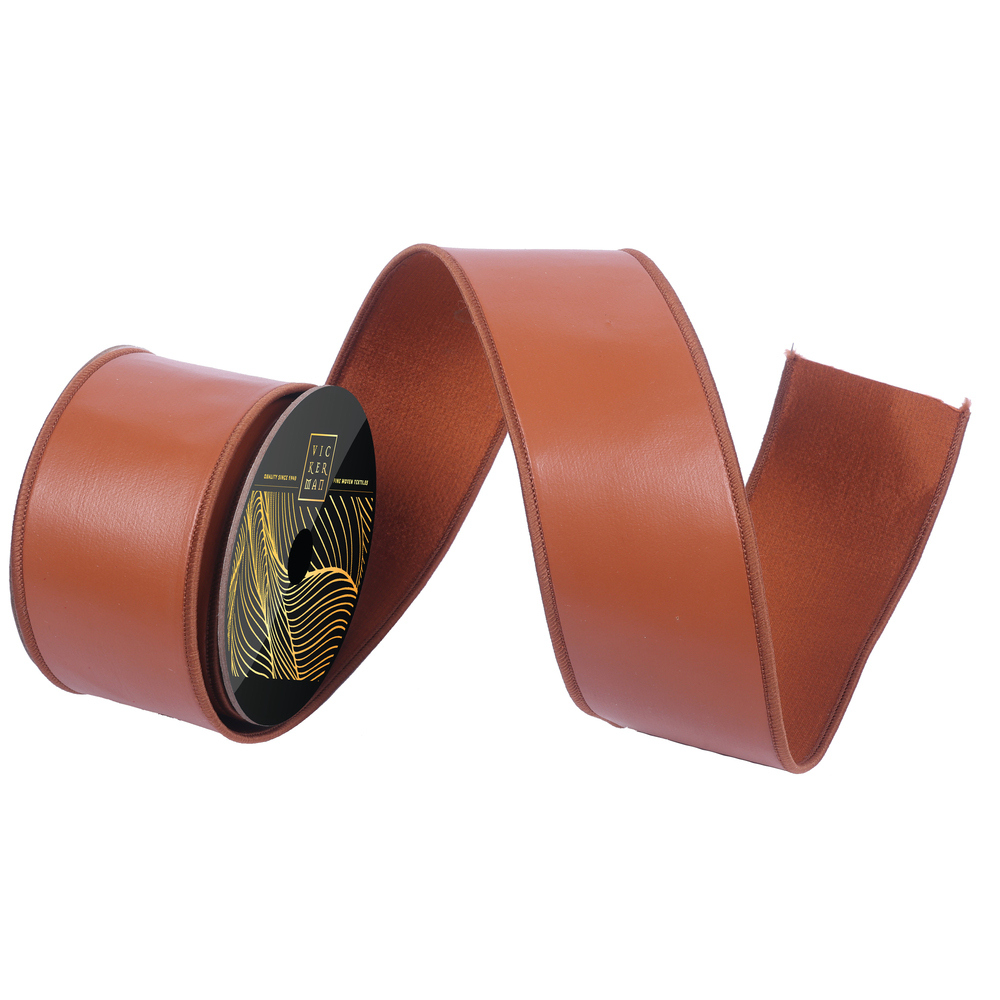 Vickerman 2.5"x10yd Faux Leather Ribbon