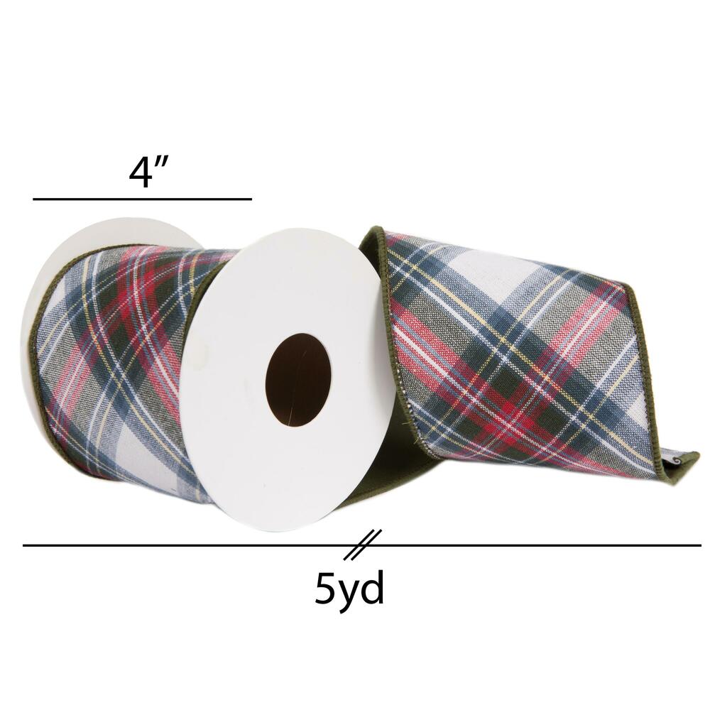 Vickerman Multi Cotton Plaid Ribbon
