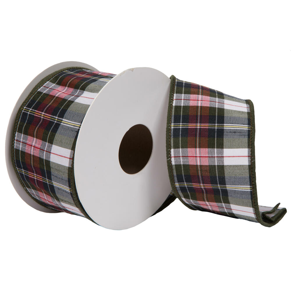 Green Dupioni Plaid
