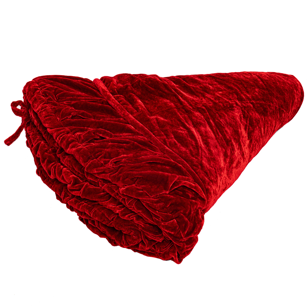 Vickerman Plush Velvet Christmas Tree Skirt
