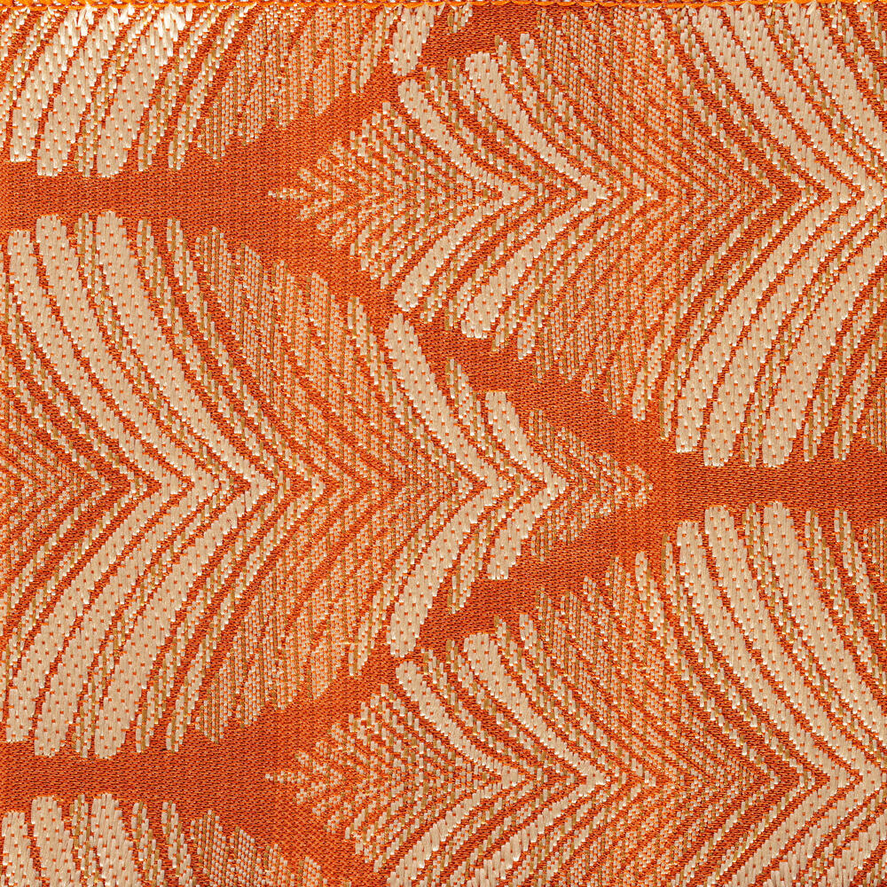 Vickerman 4"x10yd Feather Leaf Ribbon.