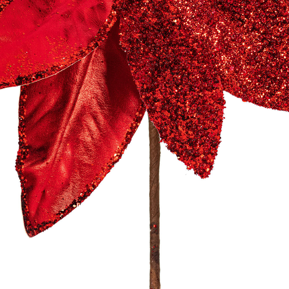 Vickerman 21.5" Poinsettia Stem 6/Bag
