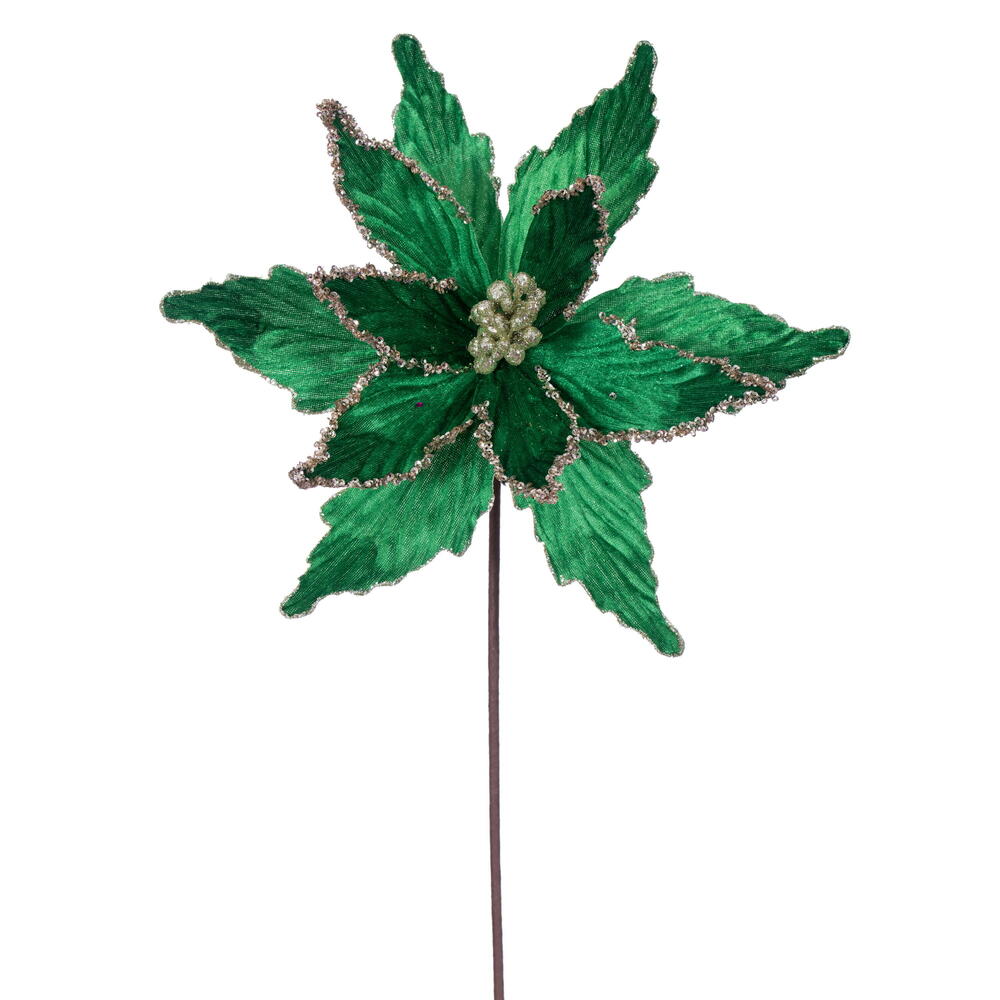 Vickerman 21.5" Poinsettia Stems 6 per Bag