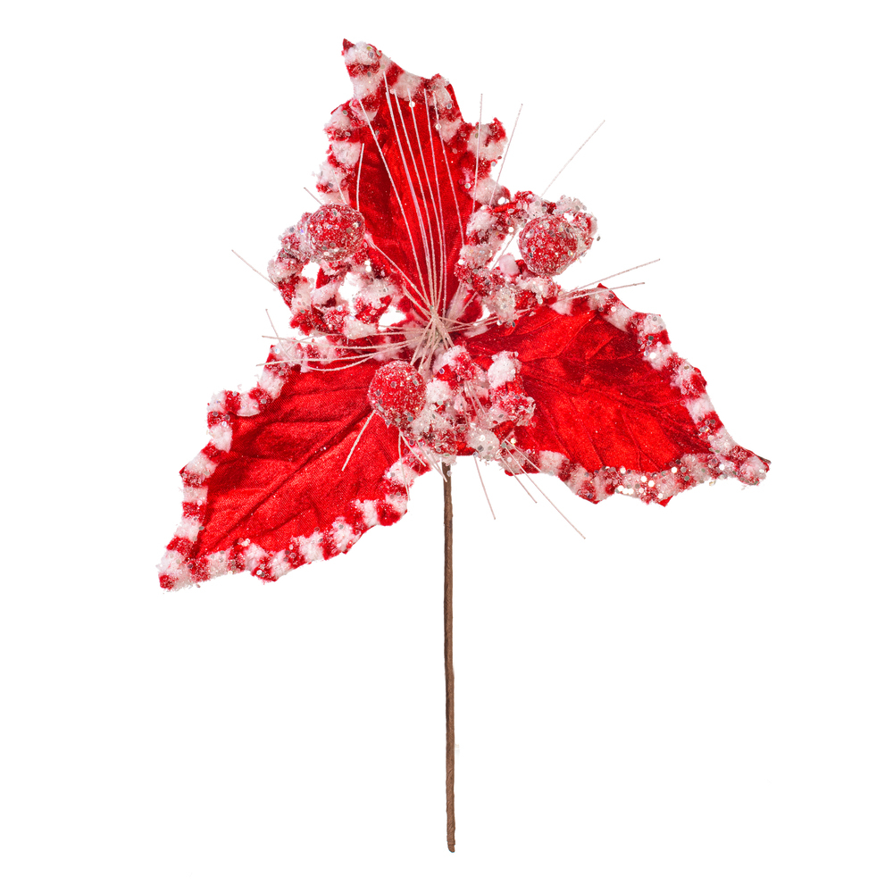 Vickerman Holly Leaf Artificial Curly Spray