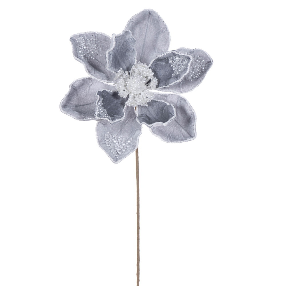17" Pearl Magnolia 8" Flower 2/Bag