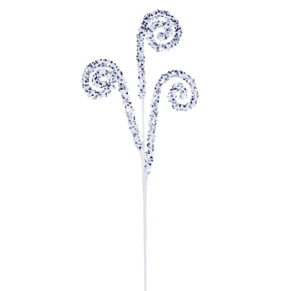 Vickerman 29" Sequin Swirl Spray 3/Bag