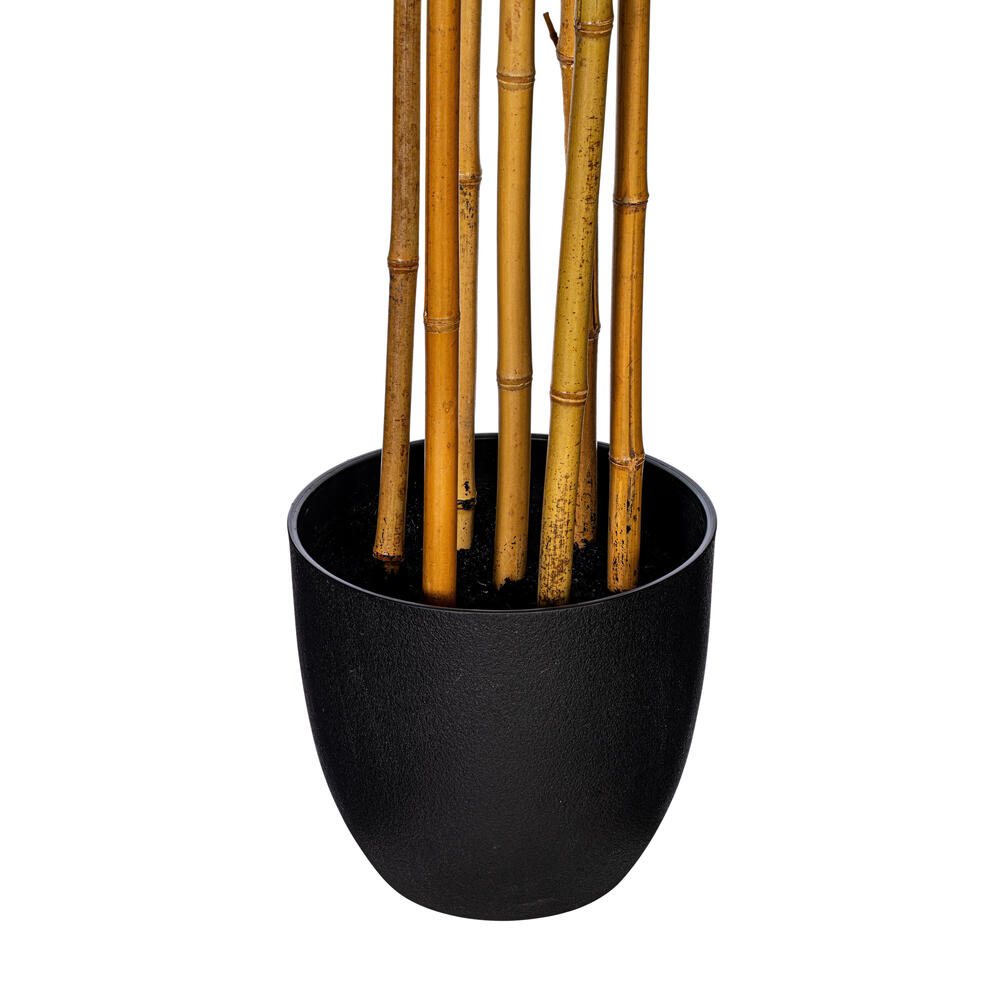 Vickerman 6' Artificial Potted Green Bamboo Tree
