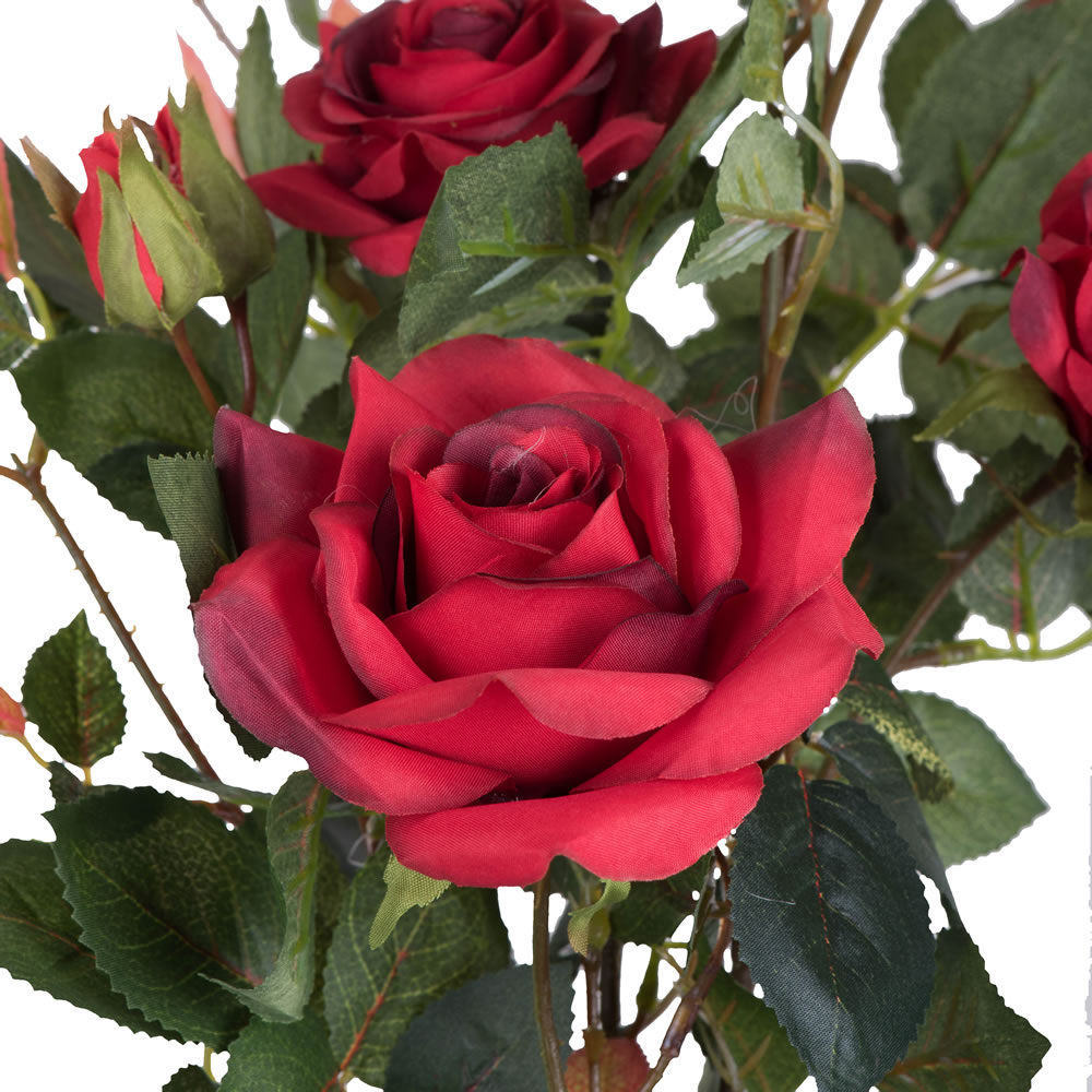 Vickerman 21" Artificial Rose Plant in Pot