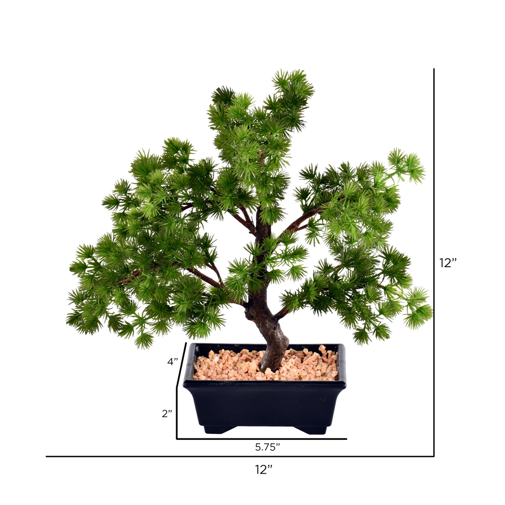 Vickerman Artificial Potted Pine Bonsai Tree