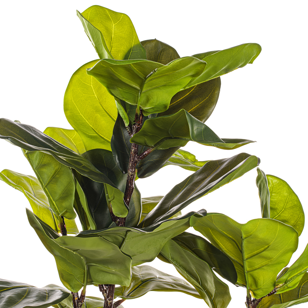 Vickermn Green Potted Real Touch Fiddle Leaf