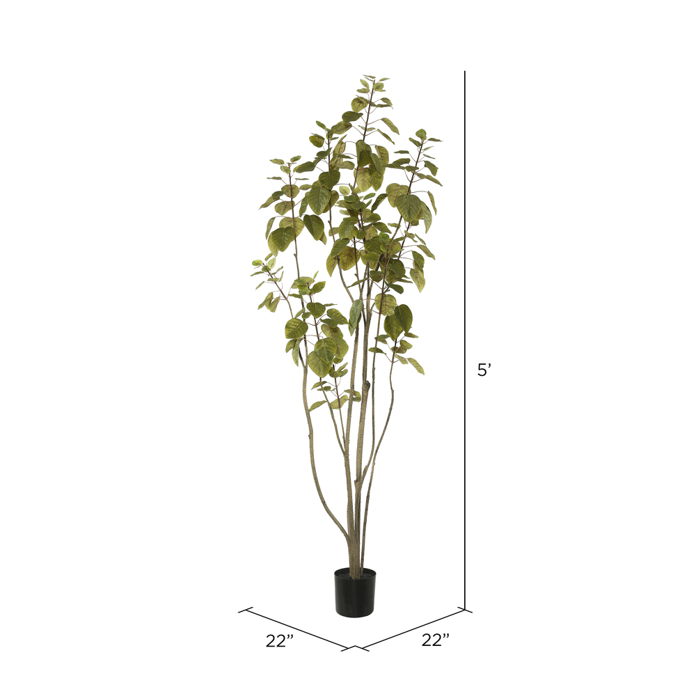 Vickerman Artificial Green Potted Cotinus Coggygria Tree