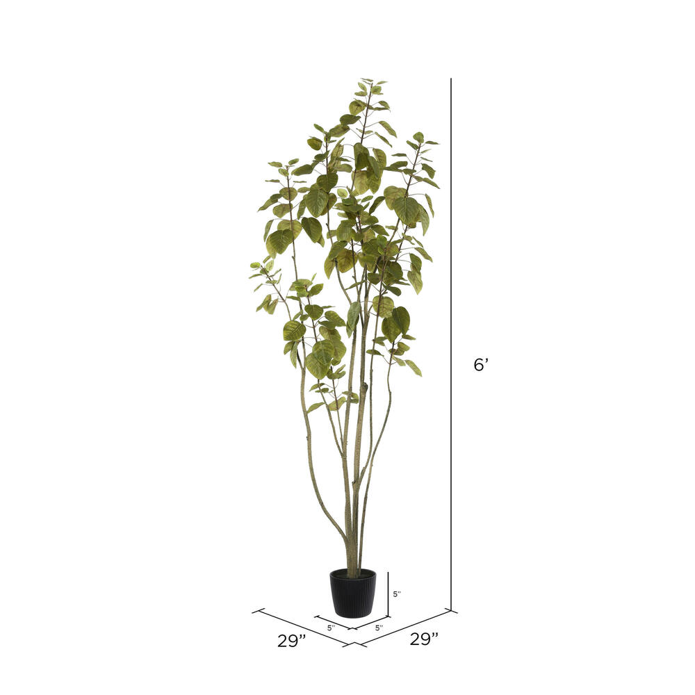 Vickerman Artificial Green Potted Cotinus Coggygria Tree