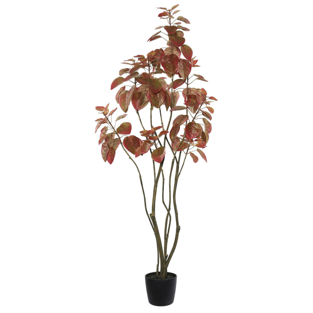 Vickerman Artificial Red Potted Rogot Rurple Tree