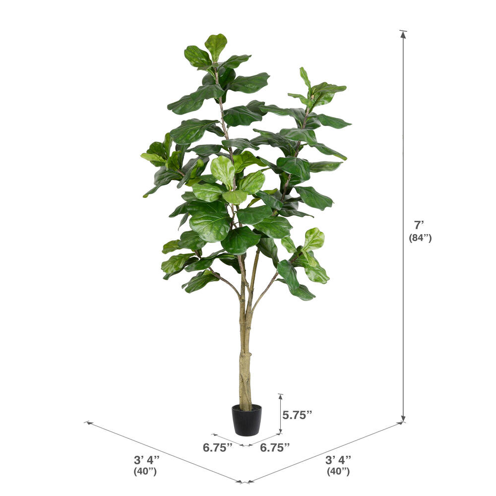 Vickerman Artificial Potted Everyday Fiddle Tree