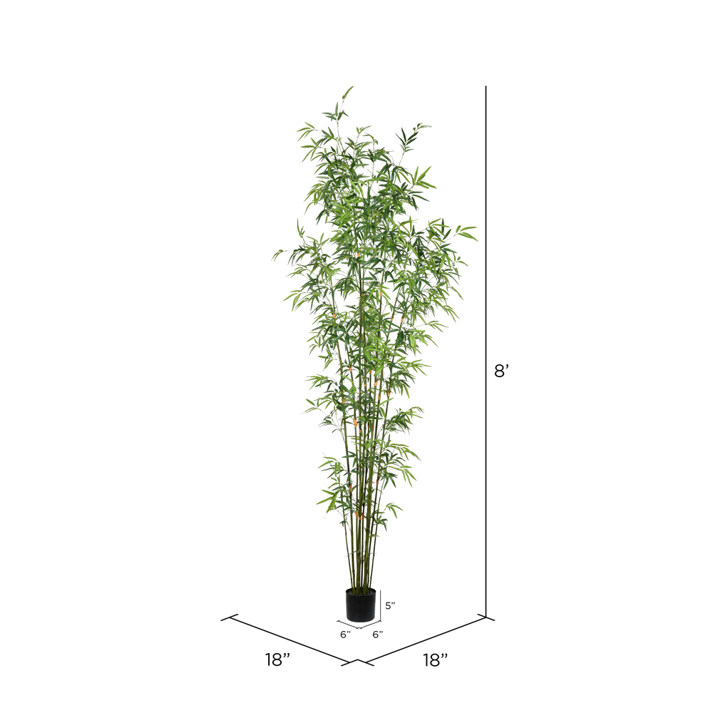 Vickerman Artificial Potted Mini Bamboo Tree