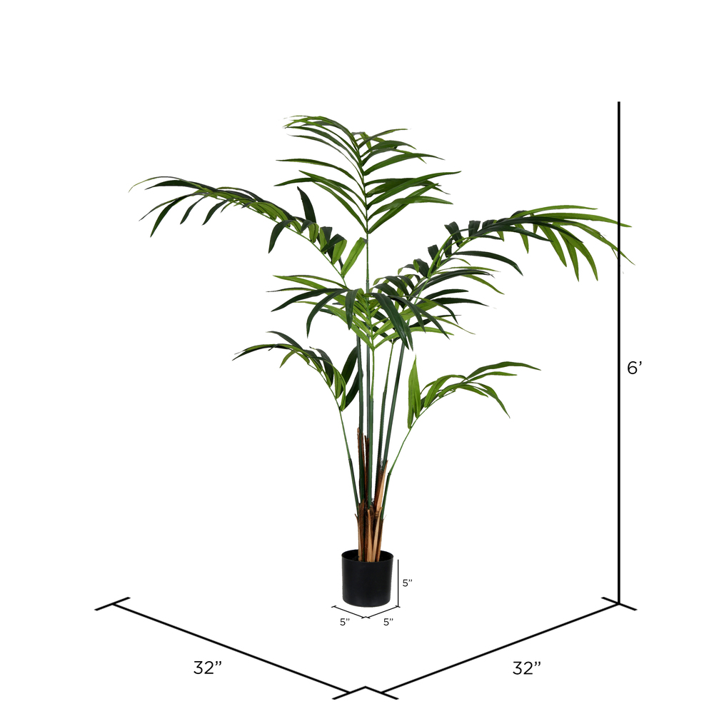 Vickerman Artificial Potted Kentia Palm