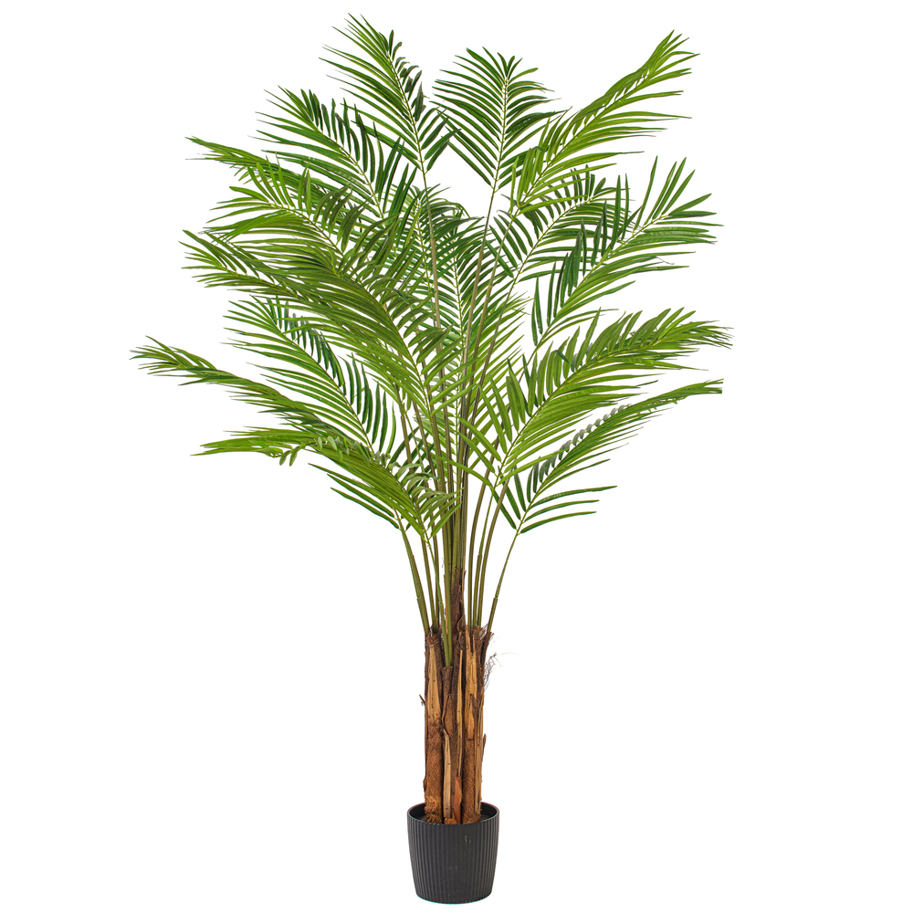 Vickerman Artificial Potted Giant Areca Palm Tree