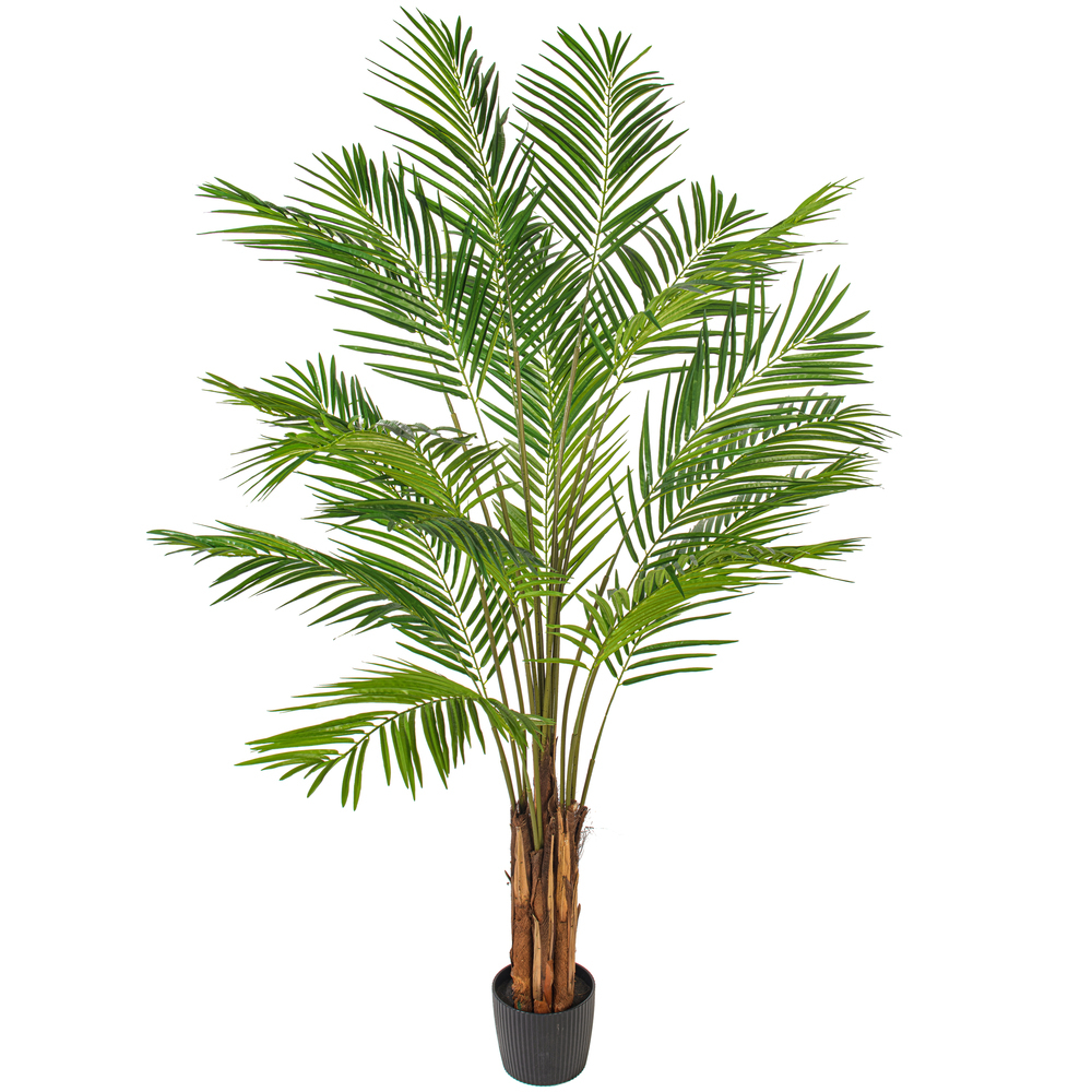 Vickerman Artificial Potted Giant Areca Palm Tree