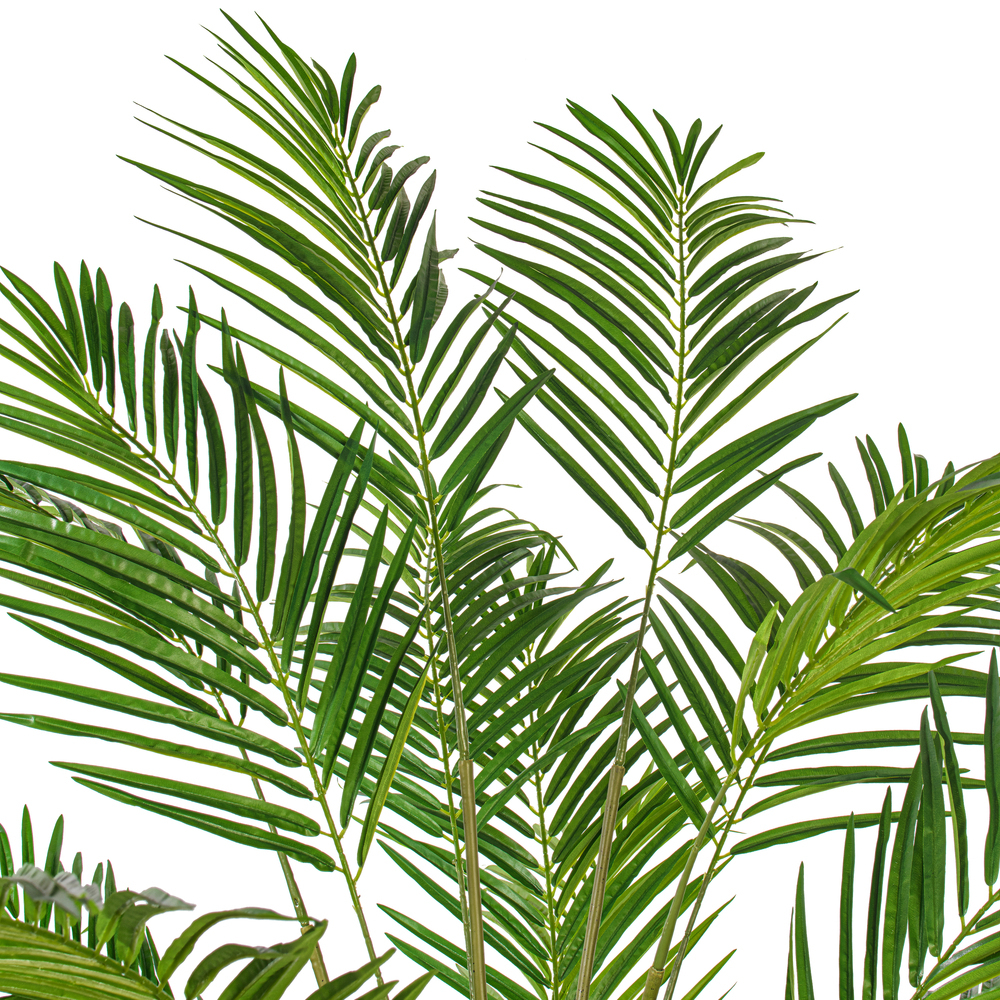 Vickerman Artificial Potted Giant Areca Palm Tree