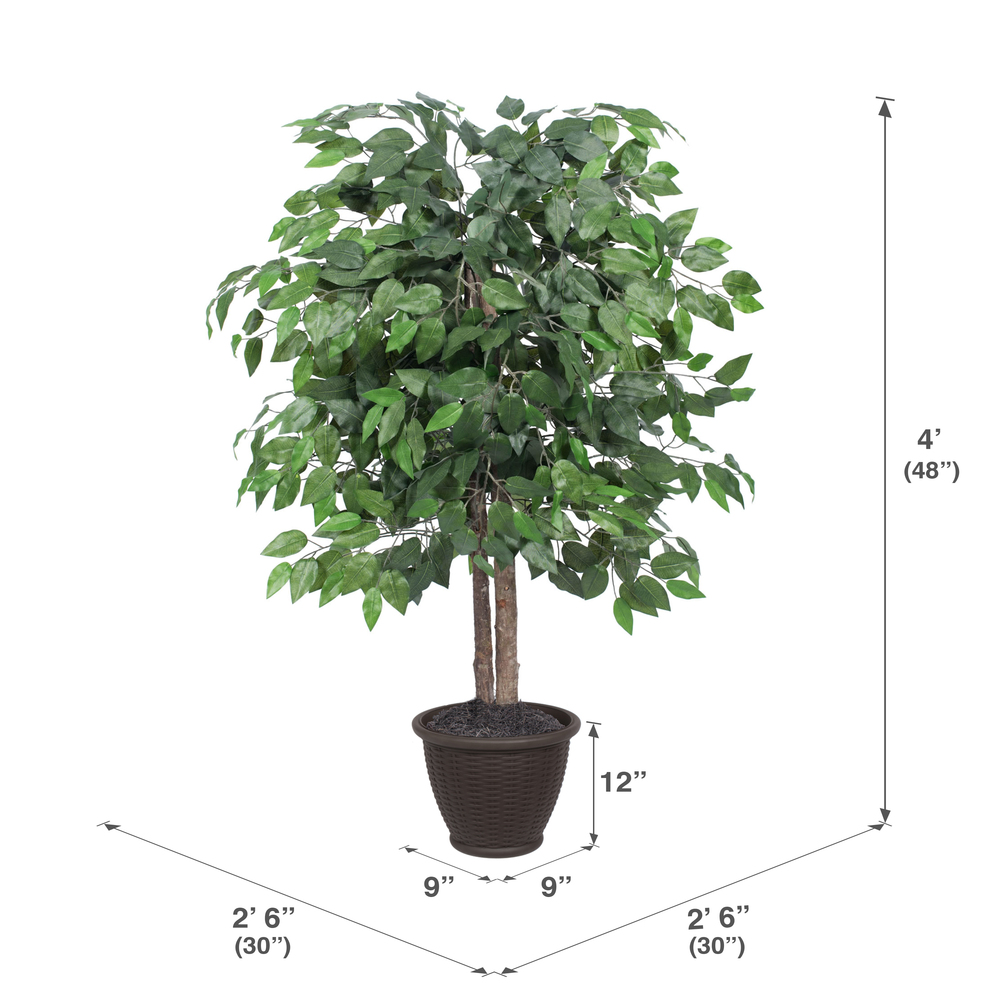 Vickerman Artificial Ficus Deluxe Potted Tree