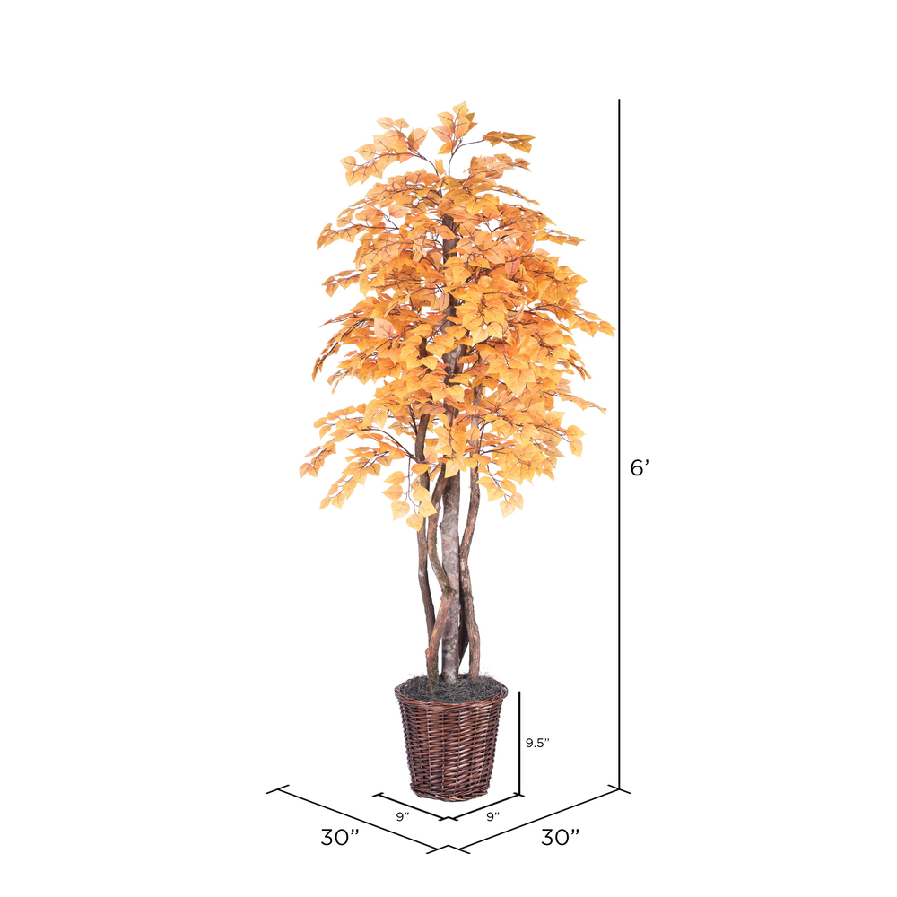 Vickerman Artificial Golden Aspen Executive Tree