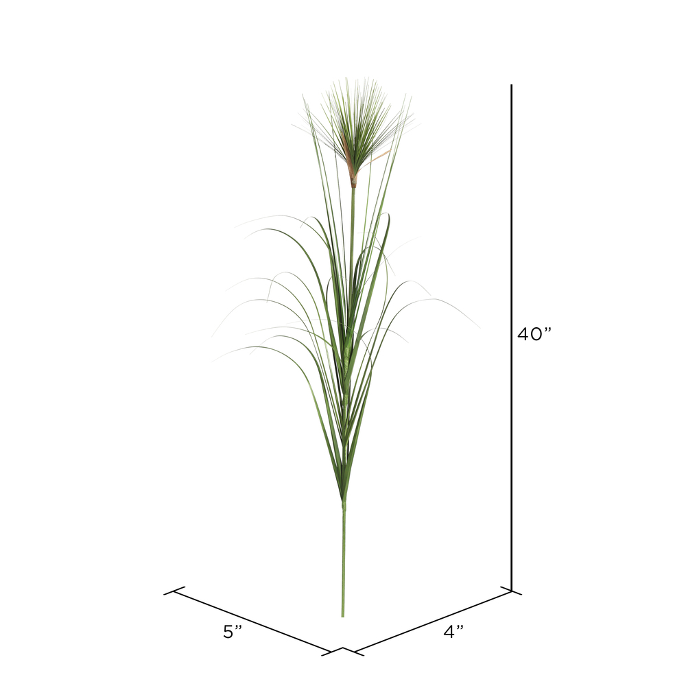 40" Green Brushed Grass Spray 6/Pk