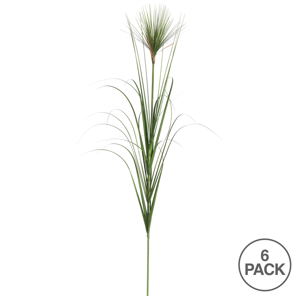 40" Green Brushed Grass Spray 6/Pk