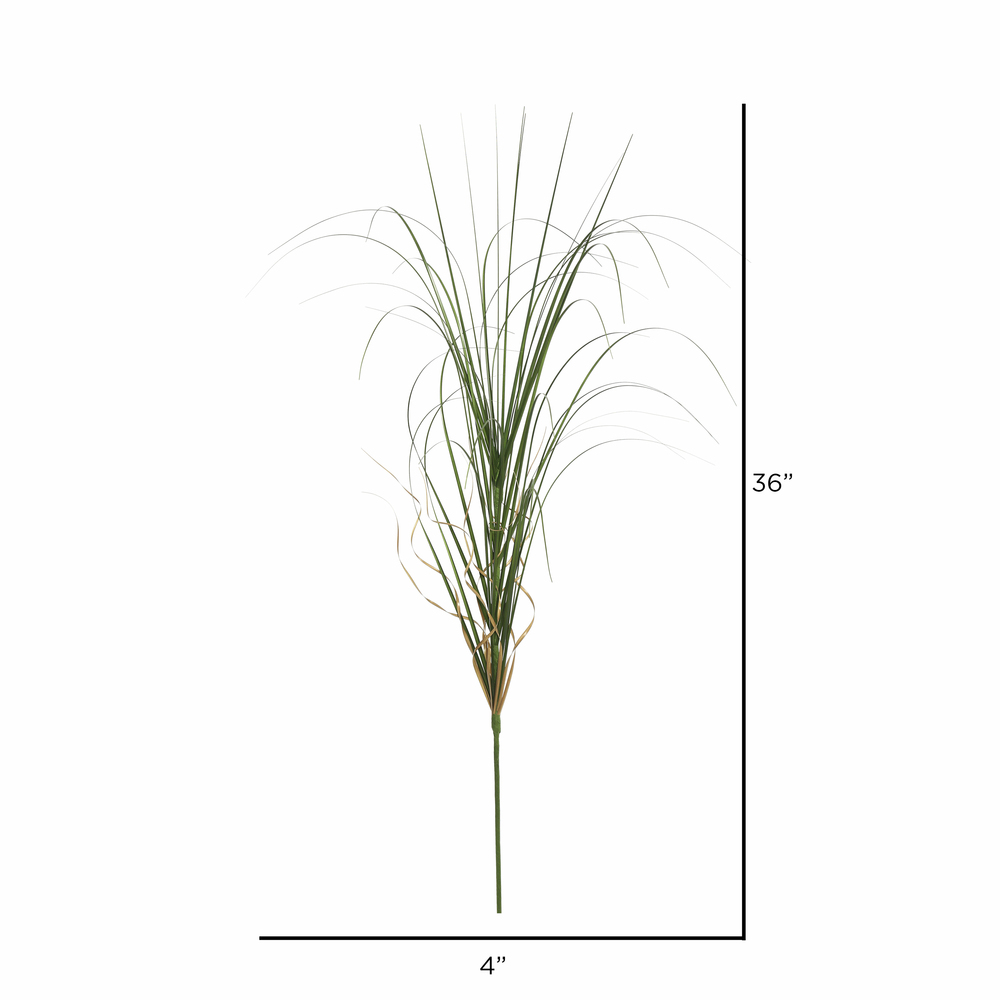 36" Green Curled Grass Spray 6/pk