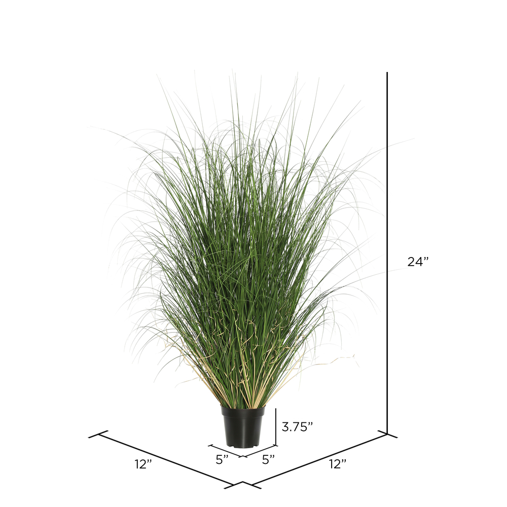 Vickerman Artificial Green Curled Grass