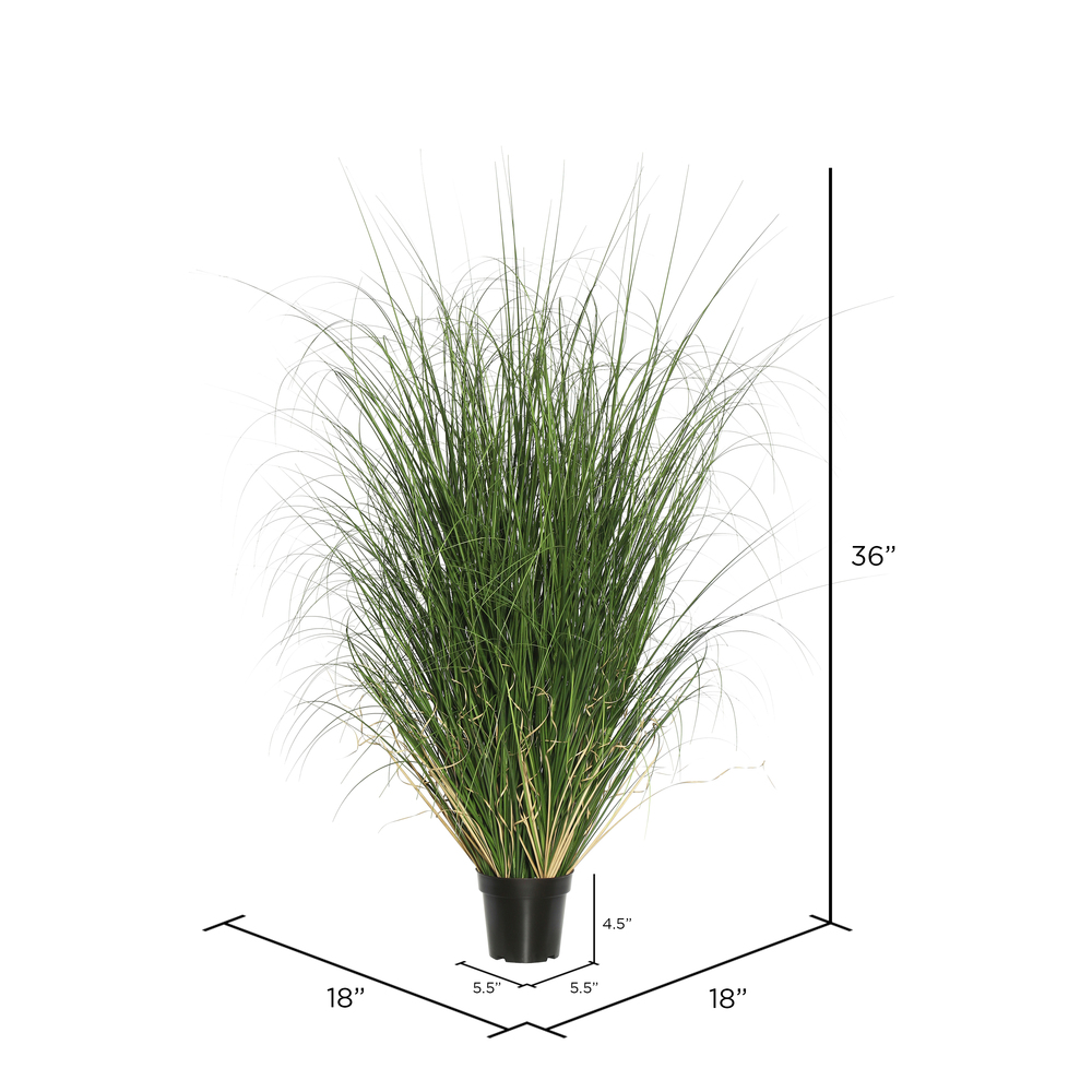 Vickerman Artificial Green Curled Grass