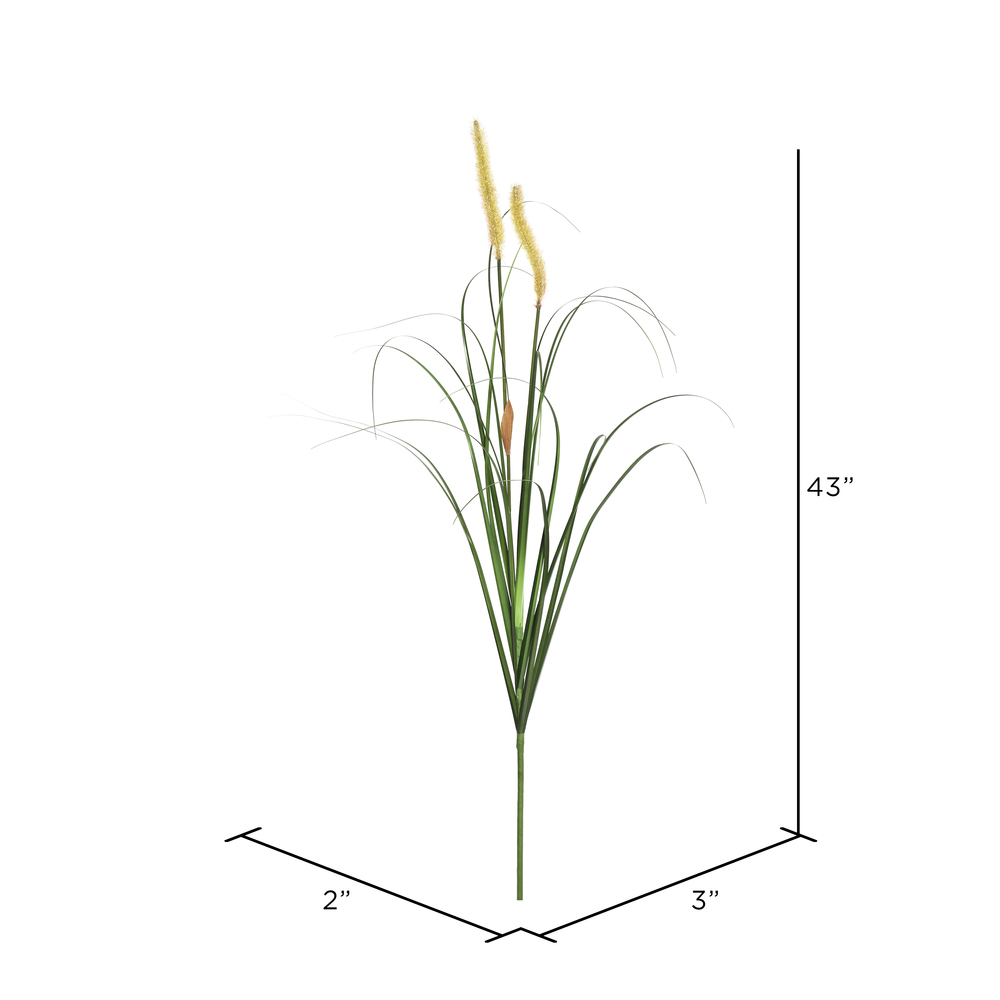 43" Green Foxtail Grass Spray 4/Pk