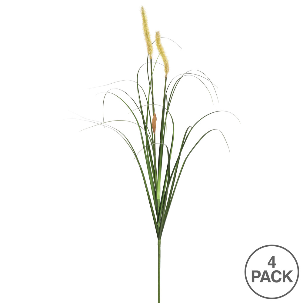 43" Green Foxtail Grass Spray 4/Pk