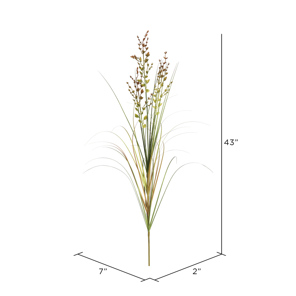 43" Green and Brown Grass Spray 6/Pk