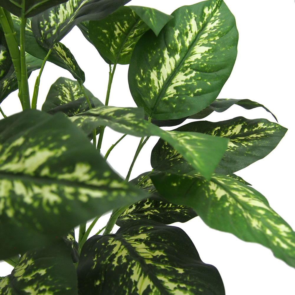 Vickerman Artificial Green and White Dieffenbachia Plant