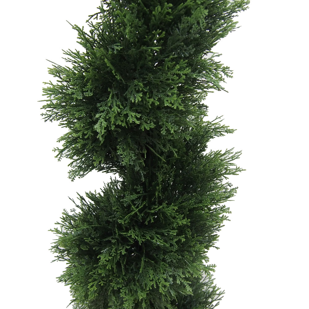 Vickerman Artificial Cedar Spiral Topiary In Pot UV