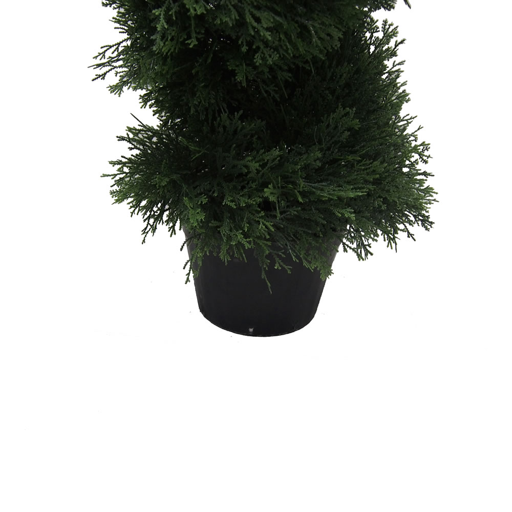 Vickerman Artificial Cedar Spiral Topiary In Pot UV