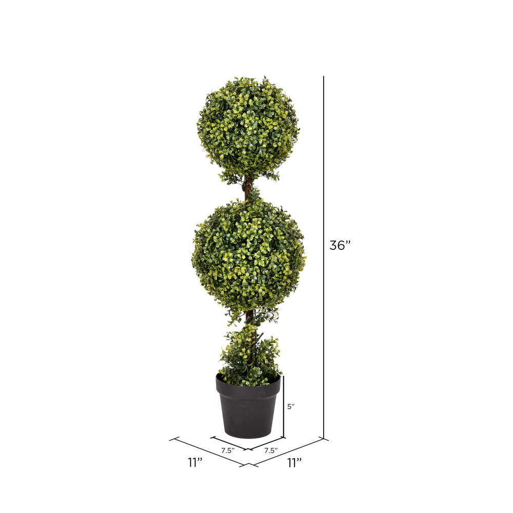 Vickerman Artificial Boxwood Ball Topiary In Pot UV