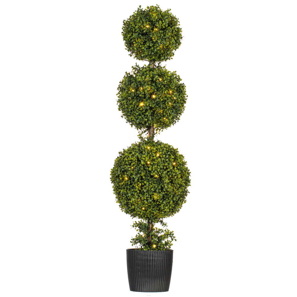 Vickerman Artificial Boxwood Ball Topiary In Pot UV