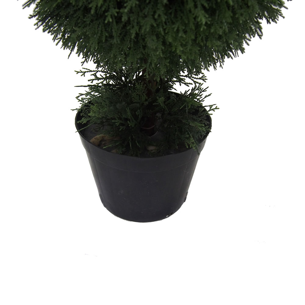 Vickerman Artificial Cedar Ball Topiary In Pot UV