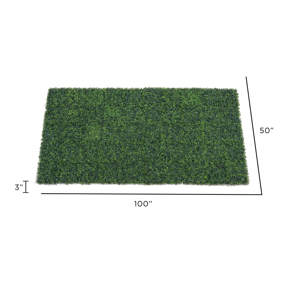 Vickerman Artificial Green Boxwood Mat