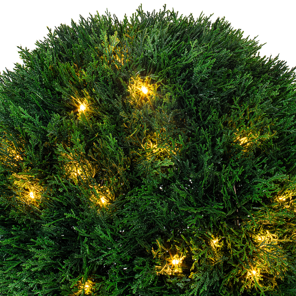 Vickerman Artificial Cedar Ball In Pot UV