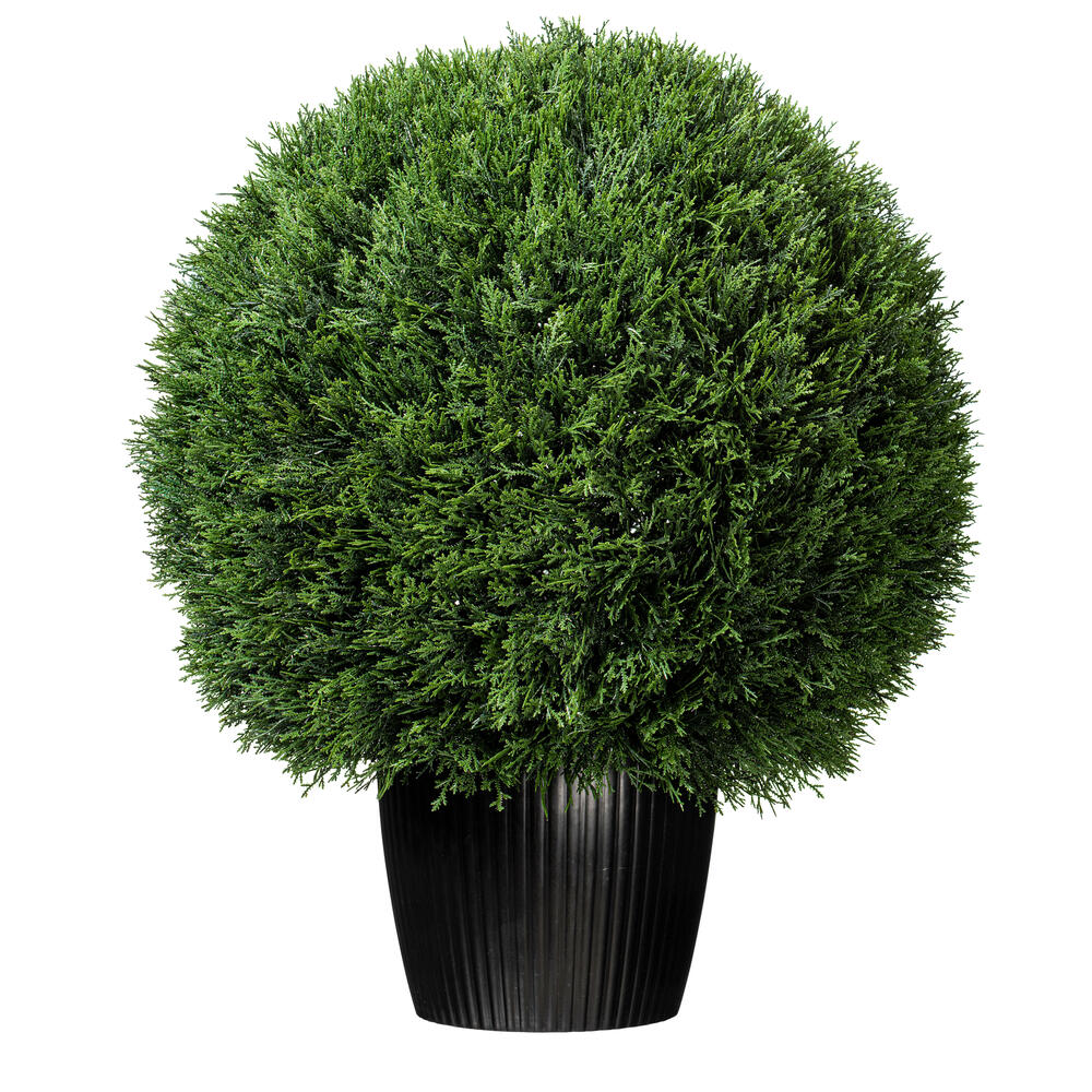 Vickerman Artificial Cedar Ball In Pot UV