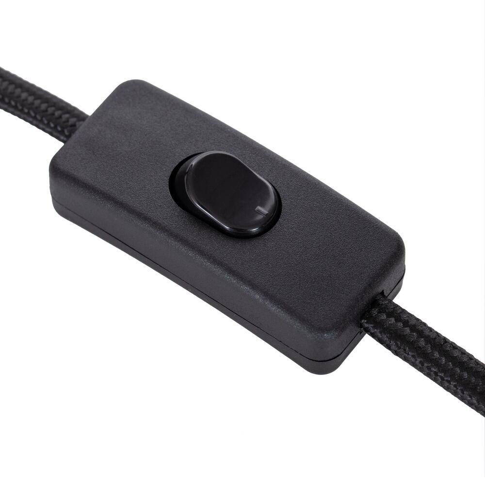 E26 Black Socket 8' Cord On/Off Switch