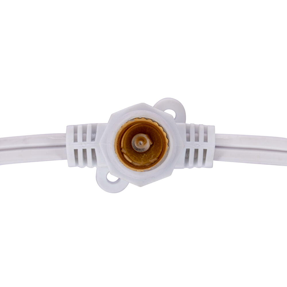 Vickerman C7 Commercial Sockets on White Wire