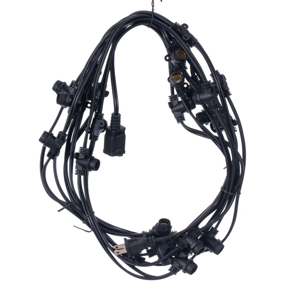 Vickerman C9 Commercial Sockets on Black Wire