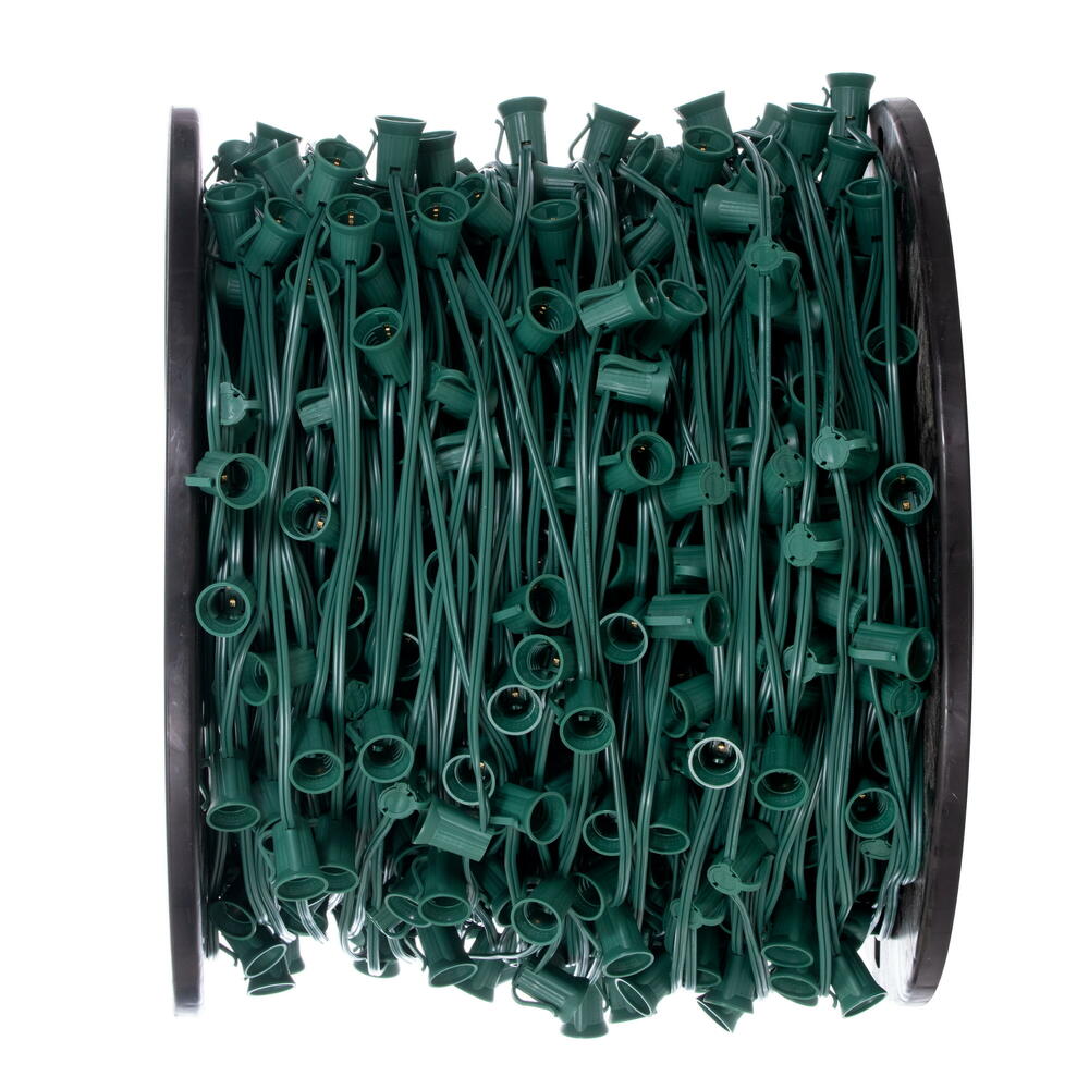 Vickerman C9 Sockets on Green Wire