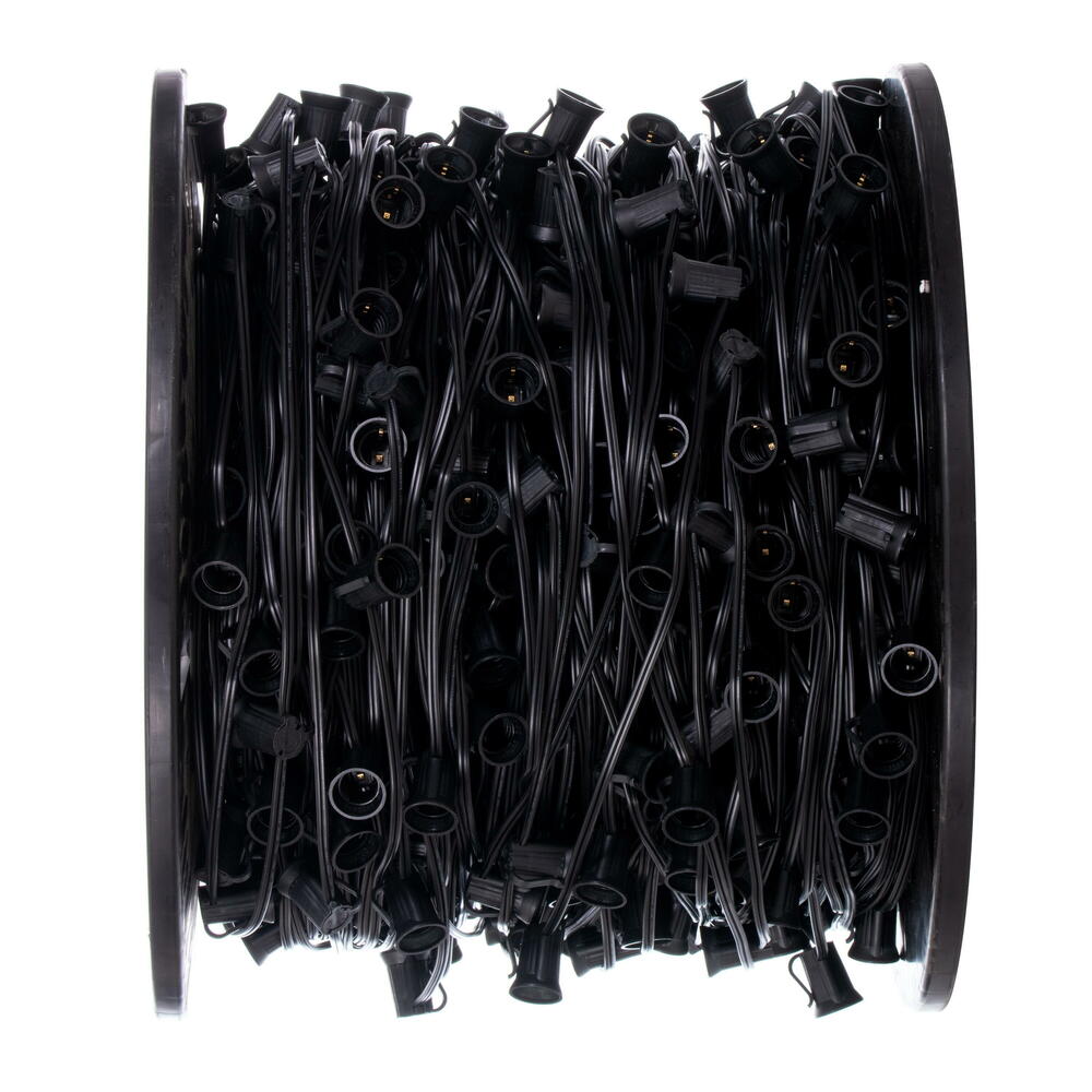 Vickerman C9 Sockets on Black Wire