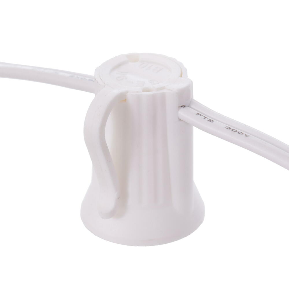 Vickerman C9 Sockets on White Wire