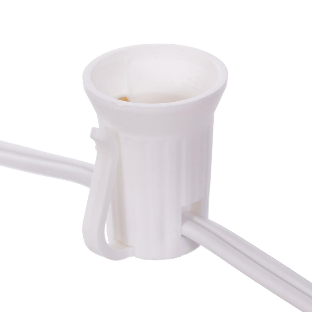 Vickerman C9 Sockets on White Wire