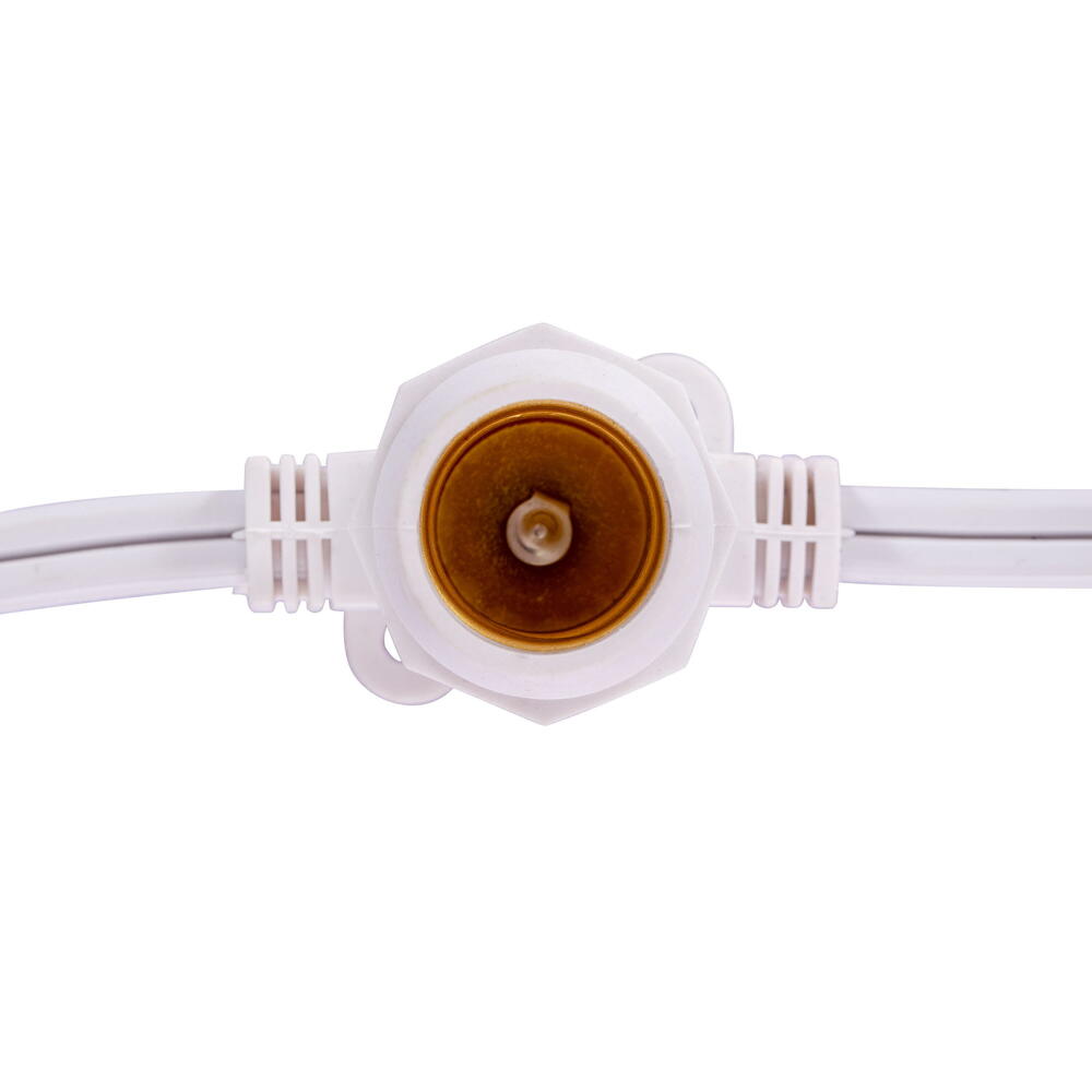 Vickerman C9 Commercial Sockets on White Wire